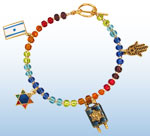 Jewish Rainbow Charm Bracelet 1