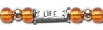 "Words to Live By" bracelet - Amber 1