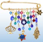 Jewish Everyday Charm Pin 1