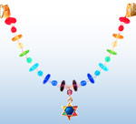 Rainbow Disk Tallit Clip 1