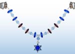 Tallit Clip - Sapphire/Blue/Amethyst Disk 1