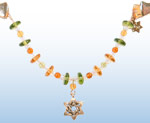 Tallit Clip - Peridot/ Amber Disk 1