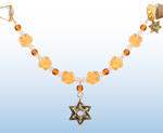 Tallit Clip - Amber Floral 1