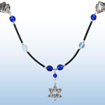 Tallit Clip - Sapphire-Cobalt with Black 1