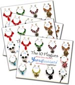 The 10 Plagues Passover Wine Glass Markers Bundle 4 1
